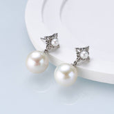 Iris Bloom Duo Freshwater Pearl Studs