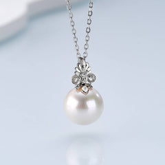 Iris Bloom Freshwater Pearl Pendant