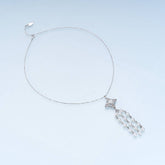 Iris Bloom Tassel Freshwater Pearl Necklace