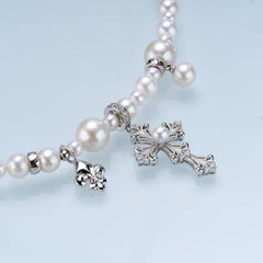 Iris Bloom Starry Freshwater Pearl Necklace