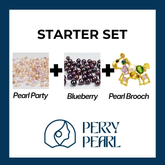 【Starter Set】Pony Brooch+Pearl Party+Blue Berry