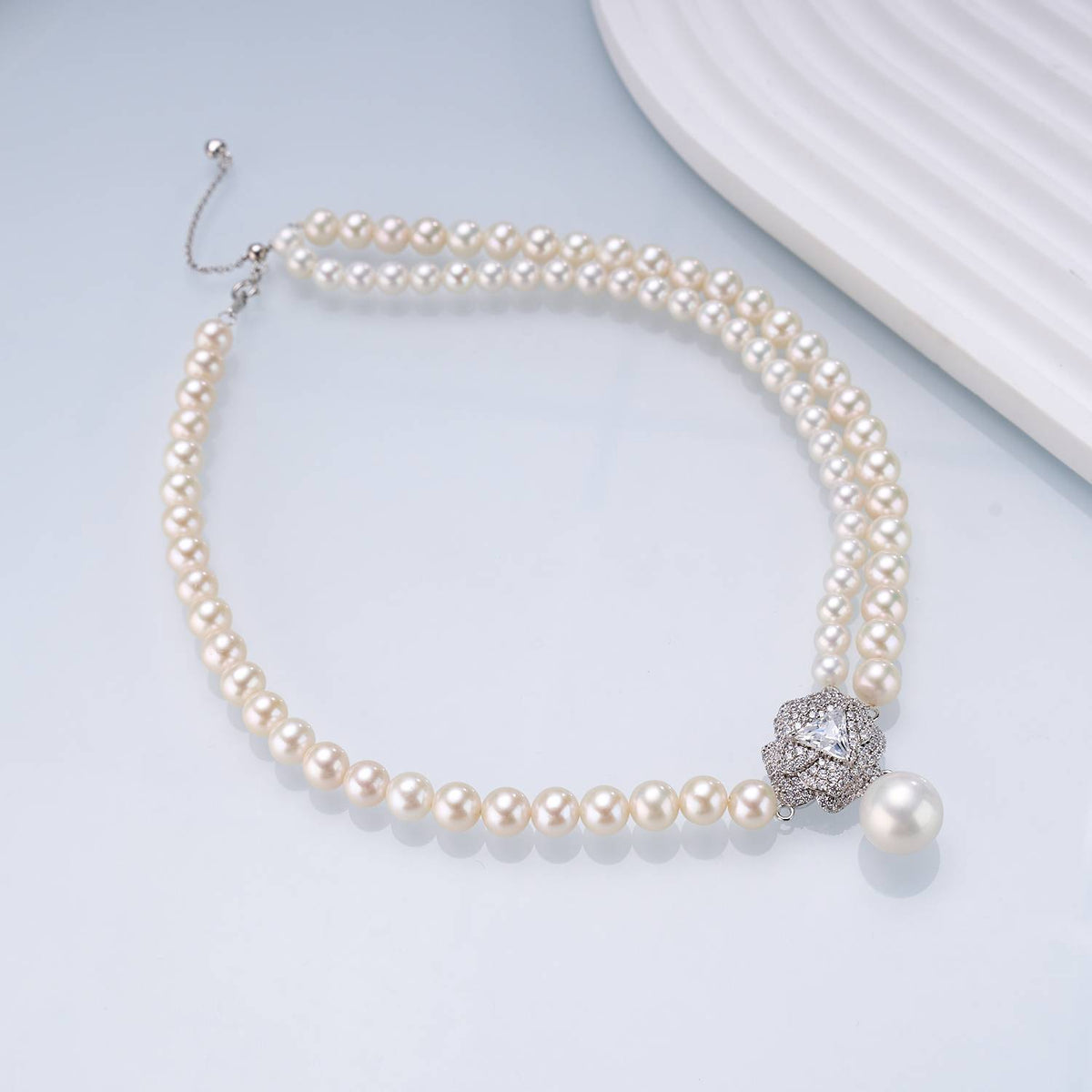 Camellia Whisper Pearl Necklace