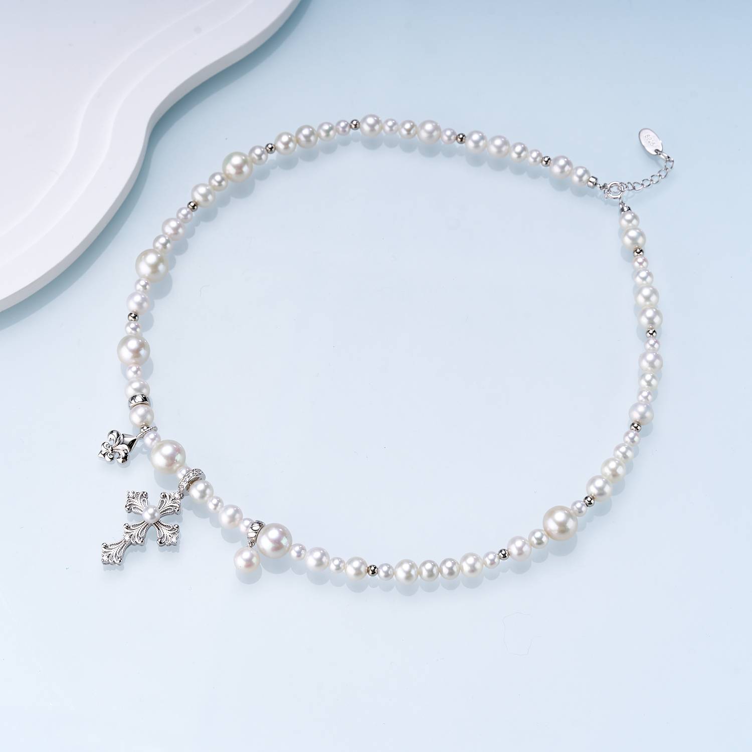 Iris Bloom Starry Freshwater Pearl Necklace