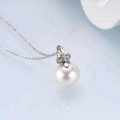 Iris Bloom Freshwater Pearl Pendant