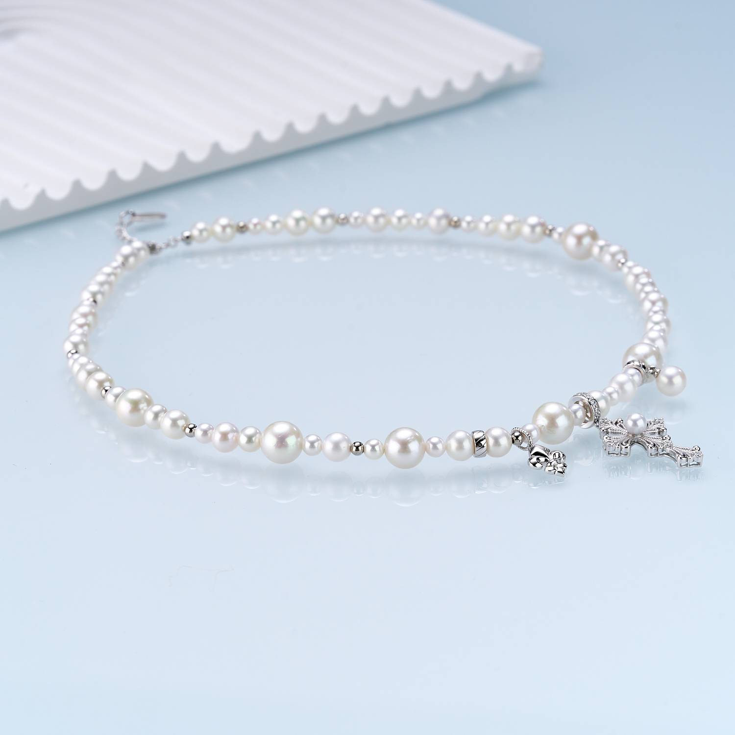 Iris Bloom Starry Freshwater Pearl Necklace
